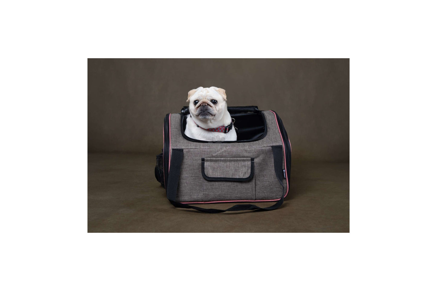 Flamingo Car Seat Puppy Xenophon Taupe - чанта от плат за кучета 44 / 37.5 / 29.5 см