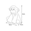 Flamingo Toy Drala Sitting Monkey - плюшена играчка 19 / 15 / 19 см
