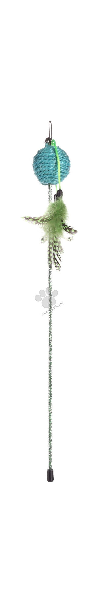 Flamingo Glitty Dangler with ball - въдица за котки 42 см