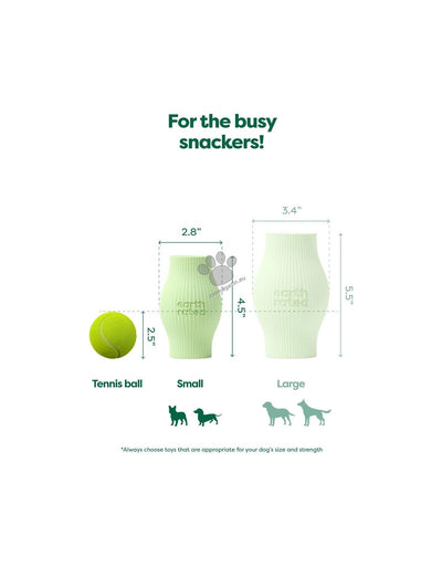 Earth Rated Treat Toy Green Rubber - каучукова играчка