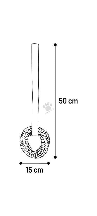 Flamingo Toy Glowa Tug rope Ring - светещ ринг за куче 50 / 15 / 4 см