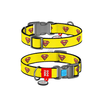 Collar Waudog Nylon Dog Leash Superman 2 - нашийник