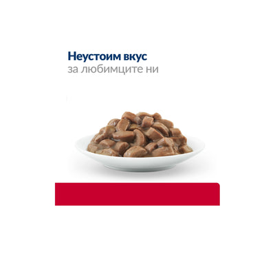 Hills Prescription Diet c/d Urinary Stress with Salmon - диета за котки страдащи от идиопатичен цистит и за профилактика на уролити, кутия 12 x 85 гр