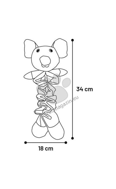 Flamingo Toy Puppy Folsy Mouse - играчка за куче 34 / 18 см