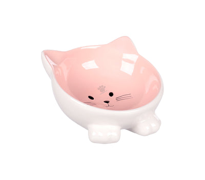 Flamingo Feeding and Drinking bowl Puzi - купичка за котки, розова, 125 мл