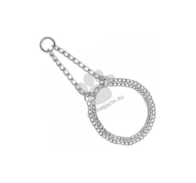 Nobby Chains Choker Two Rows Chrome - строг нашийник 40х Ø 2 см