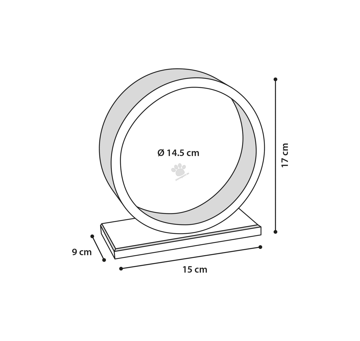 Flamingo Toy Danco Exercise Wheel - дървено колело за гризачи