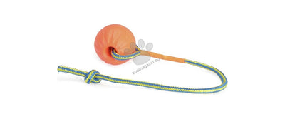 Camon Eva Ball with Rope - гумена топка с въже за дърпане