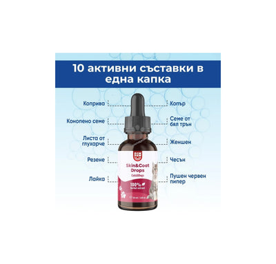 Paw2Paw Skin Comfort Drops - билкови капки при проблеми с кожата и козината 50 мл