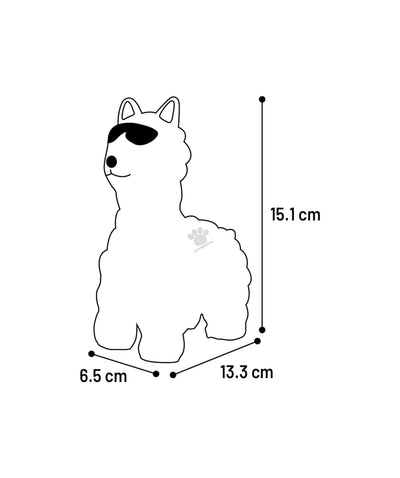 Flamingo DT Dembu Latex Llama S - латексова играчка, лама 6.5 / 13.3 / 15.1 см