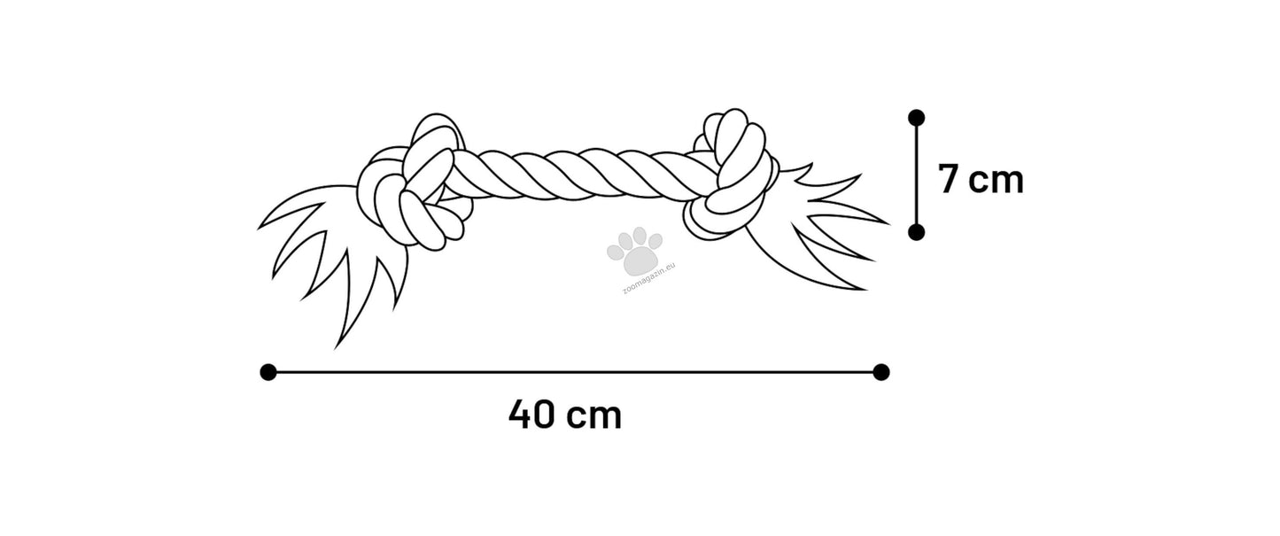 Flamingo Cotton Jim Playing Rope 2 - играчка, въже XL, 40 см