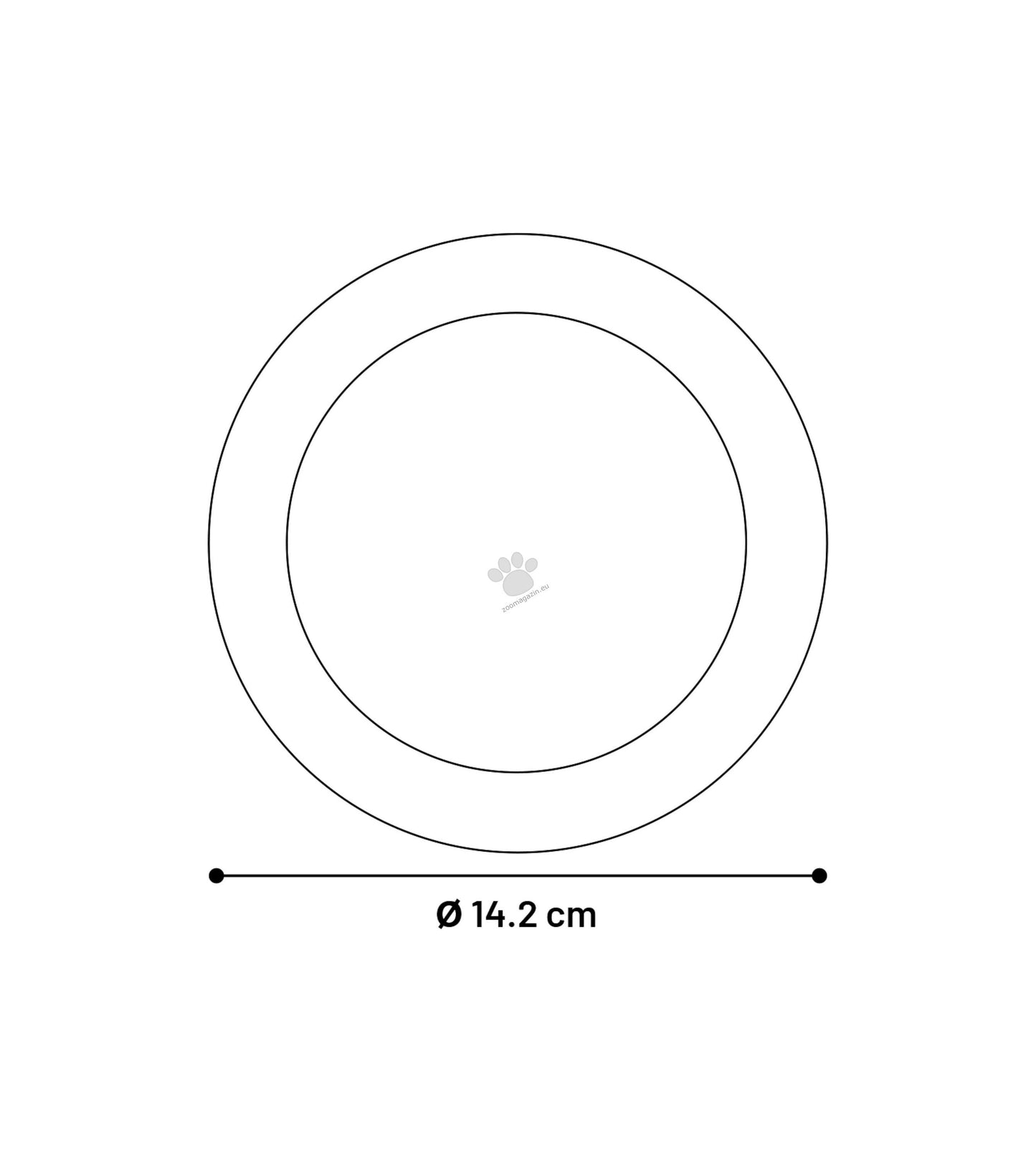 Flamingo Vanilla Ring - дентален ринг 14 см