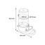 Flamingo Automatic Water Dispenser Kai - пластмасова овална поилка за птици със стъпало 420 мл