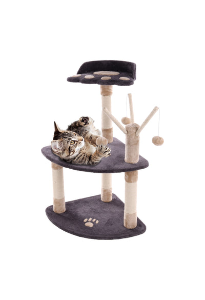 Flamingo Scratching Tree Kira Grey - котешка катерушка 70 / 58 / 91 см