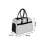 Flamingo Carrying Bag Justine Light Grey - чанта от плат за кучета, светлосив 44 / 23 / 32 см