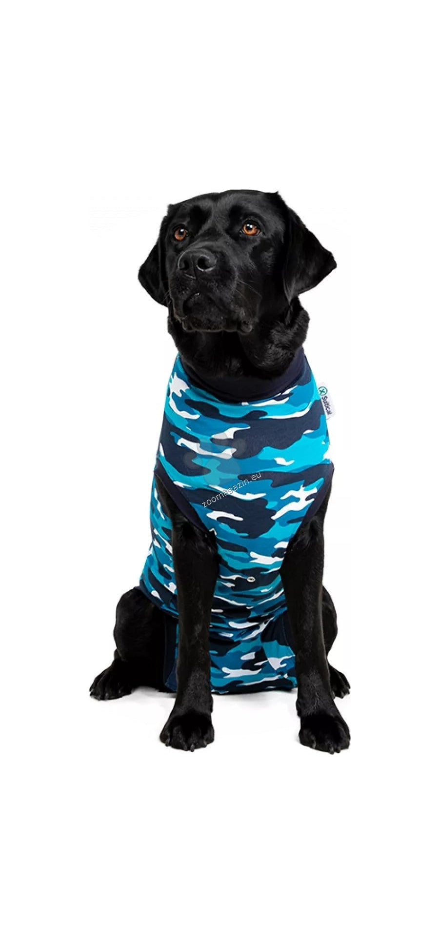 Suitical Recovery Suit Large Dog Blue - медицинска дрешка за кучета с дължина на гърба 67-76 см. синя