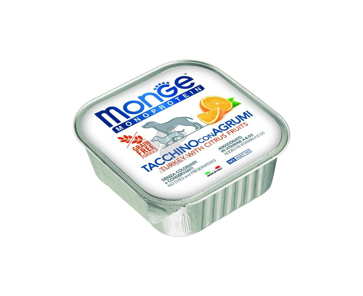 Monge Monoprotein Pate Turkey with Citrus Fruits - пастет с пуешко месо и цитрусови плодове 150 гр