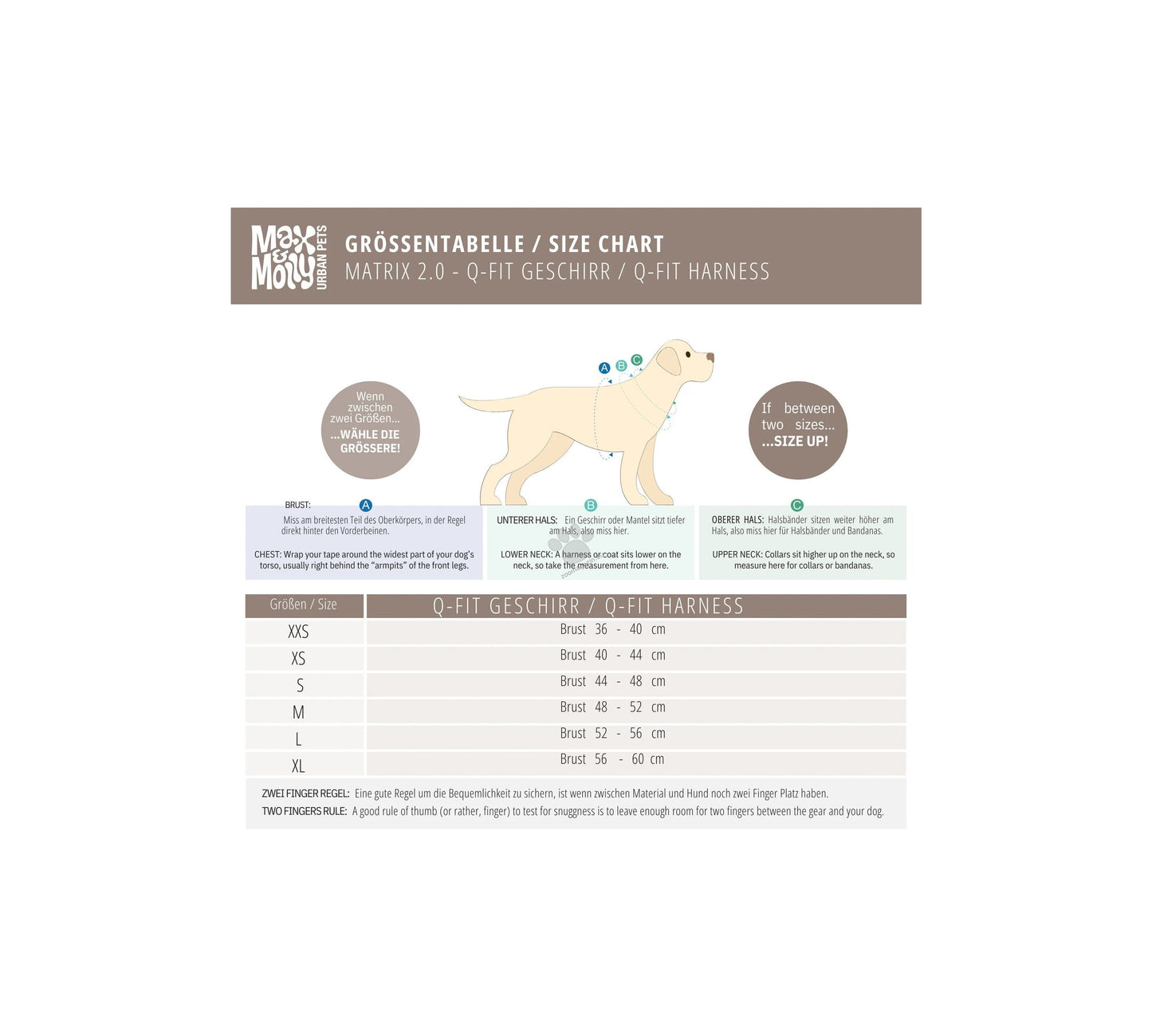 Max Molly Q-Fit Harness Matrix Sand - нагръдник за кучета