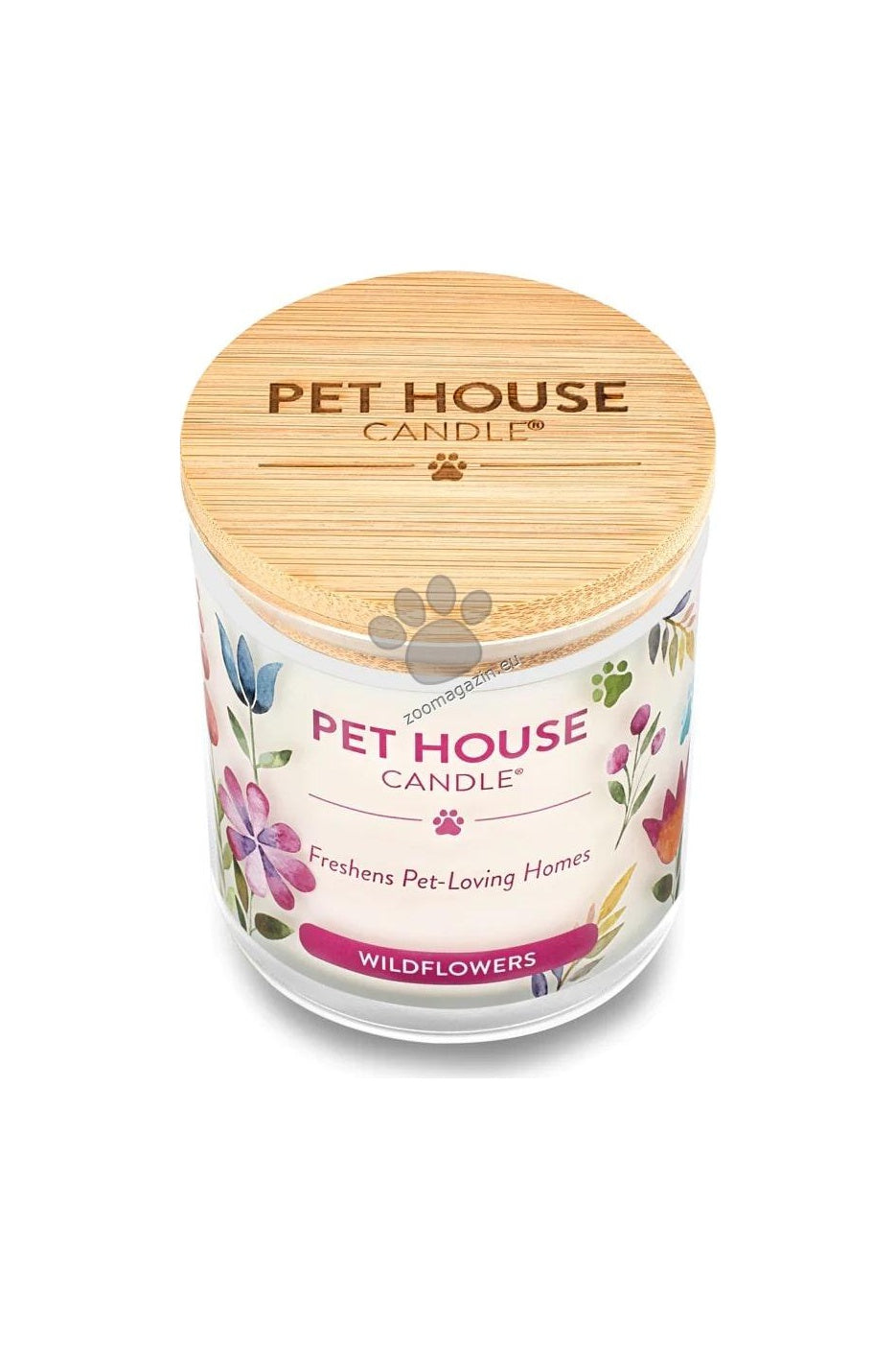 Pet House Candles Wildflowers - натурална свещ с аромат на полски цветя 255 гр