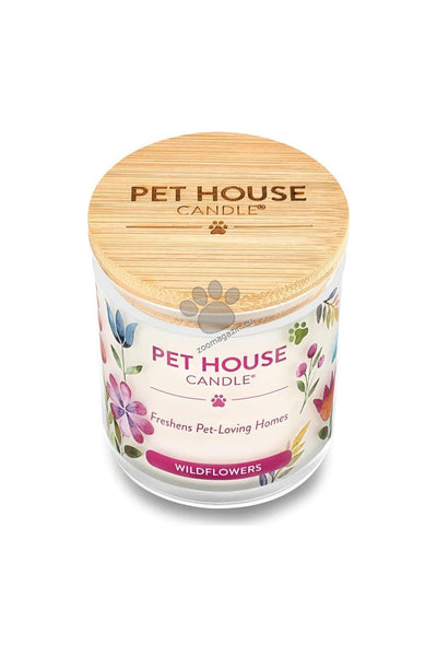 Pet House Candles Wildflowers - натурална свещ с аромат на полски цветя 255 гр