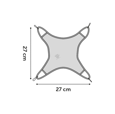 Flamingo Hammock Clavio Mix - хамак за хамстер 27 / 27 / 2 см