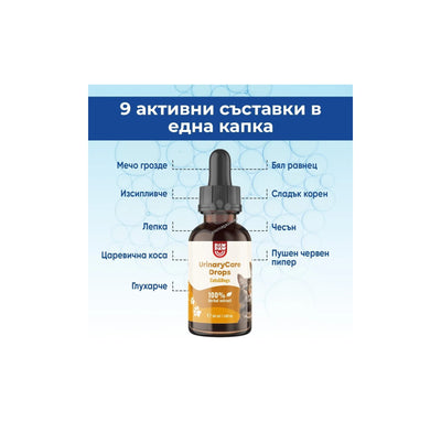 Paw2Paw Urinary Care Drops - билкови капки за бъбреците и пикочните пътища 50 мл