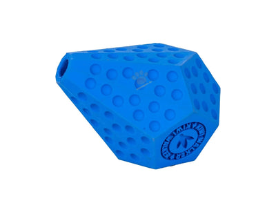Kiwi Walker Lets Play Diaball Blue - гумена играчка за лакомства 10 см, син