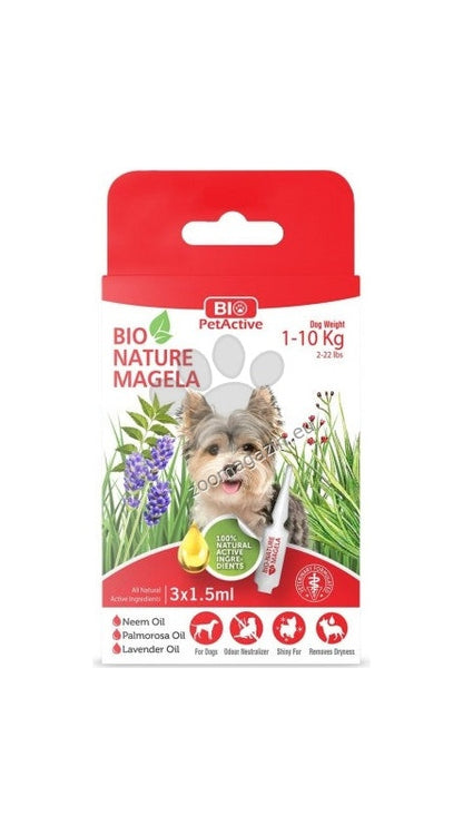Bio Pet Active Spot-On - репелентен спот-он за кучета 1-10 кг 3 бр