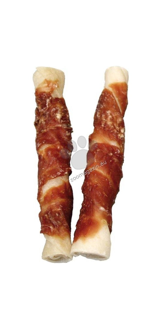 Nobby StarSnack Barbecue Wrapped Duck - солета от пресована кожа с патешко месо, кутия, 13 см, 130 бр