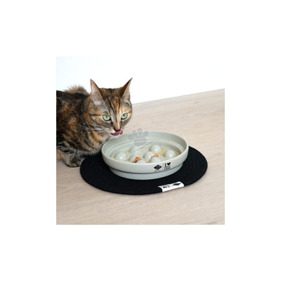 I Love Happy Cats Ceramic Slow Feeding Bowl Dot - керамична купа за бавно хранене за котки