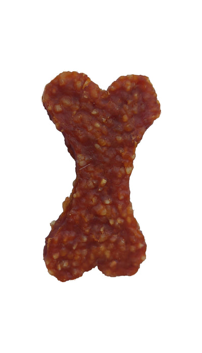 РАЗПРОДАЖБА Enjoy Carnivore Lamb Chompin Bones with Rice - лакомство за куче с агнешко месо и ориз 100 гр