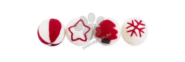Rosewood Wool Cat Balls - играчка за котки 4 бр