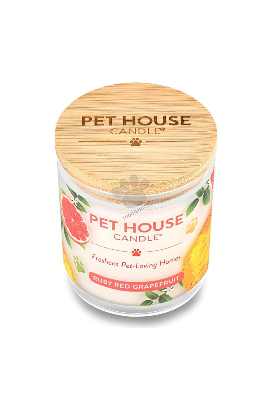 Pet House Candles Ruby Red Grapefruit - натурална свещ с аромат на рубиненочервен грейпфрут