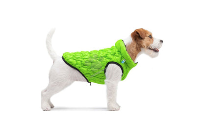 AiryVest Reversible Dog Jacket UNI М 43 - двулицево яке за кучета, 40-43 см, зелено / черно