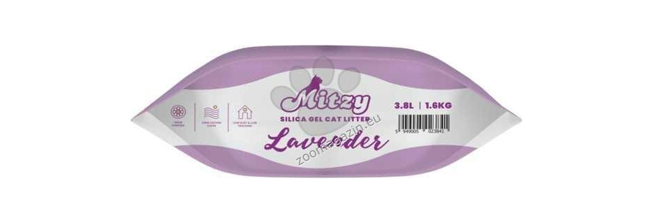 Mitzy Silicat Lavender - силиконова котешка постелка за тоалетна, лавандула 3.8 л