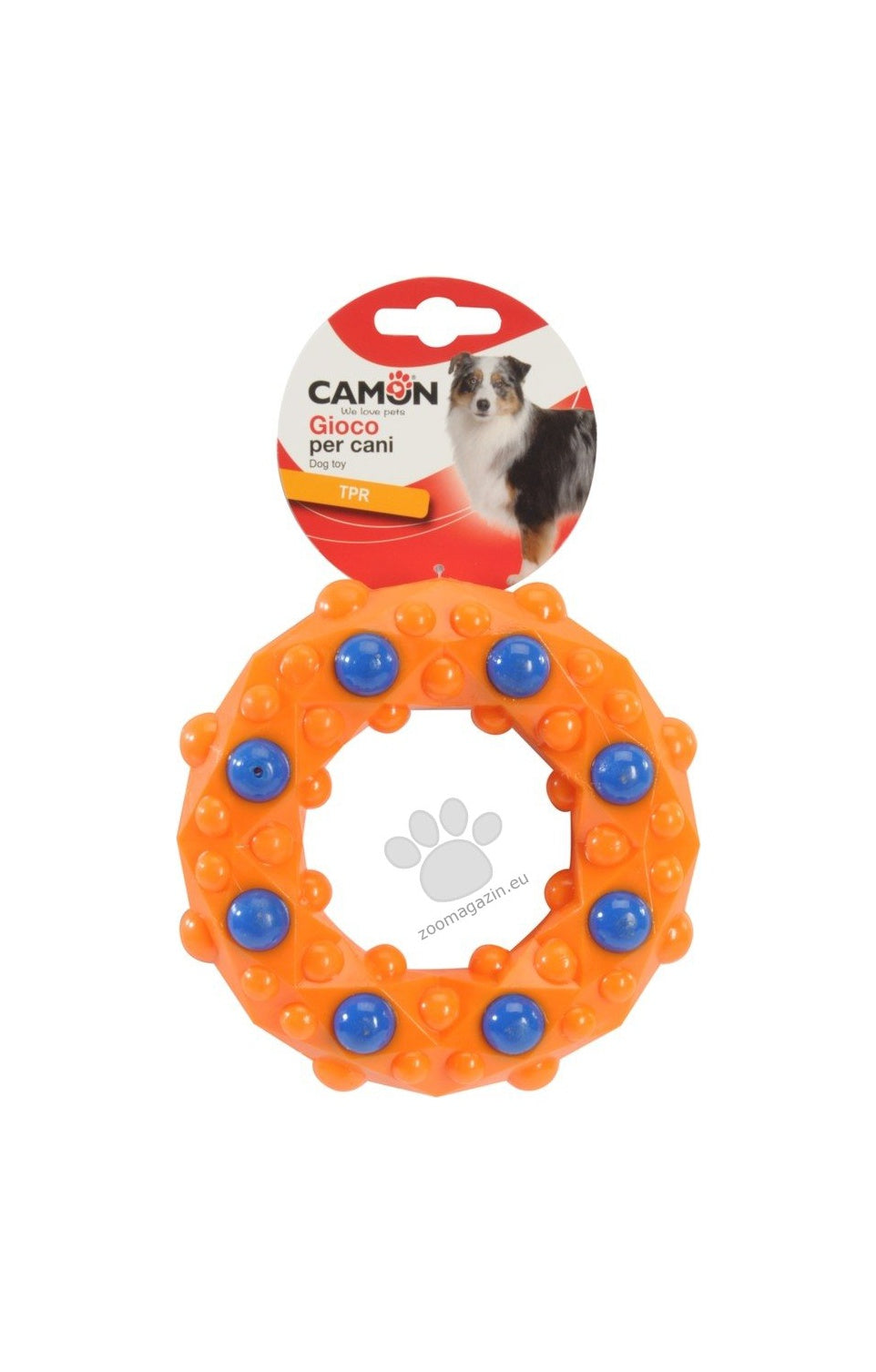 Camon TPR Geometric Ring - играчка за куче 14,5 см