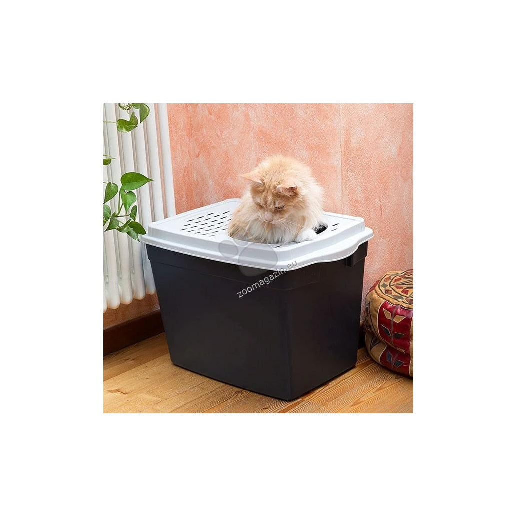 Ferplast Toilet Jumpy - закрита котешка тоалетна с вход отгоре 38,8 / 57,5 / 39 см