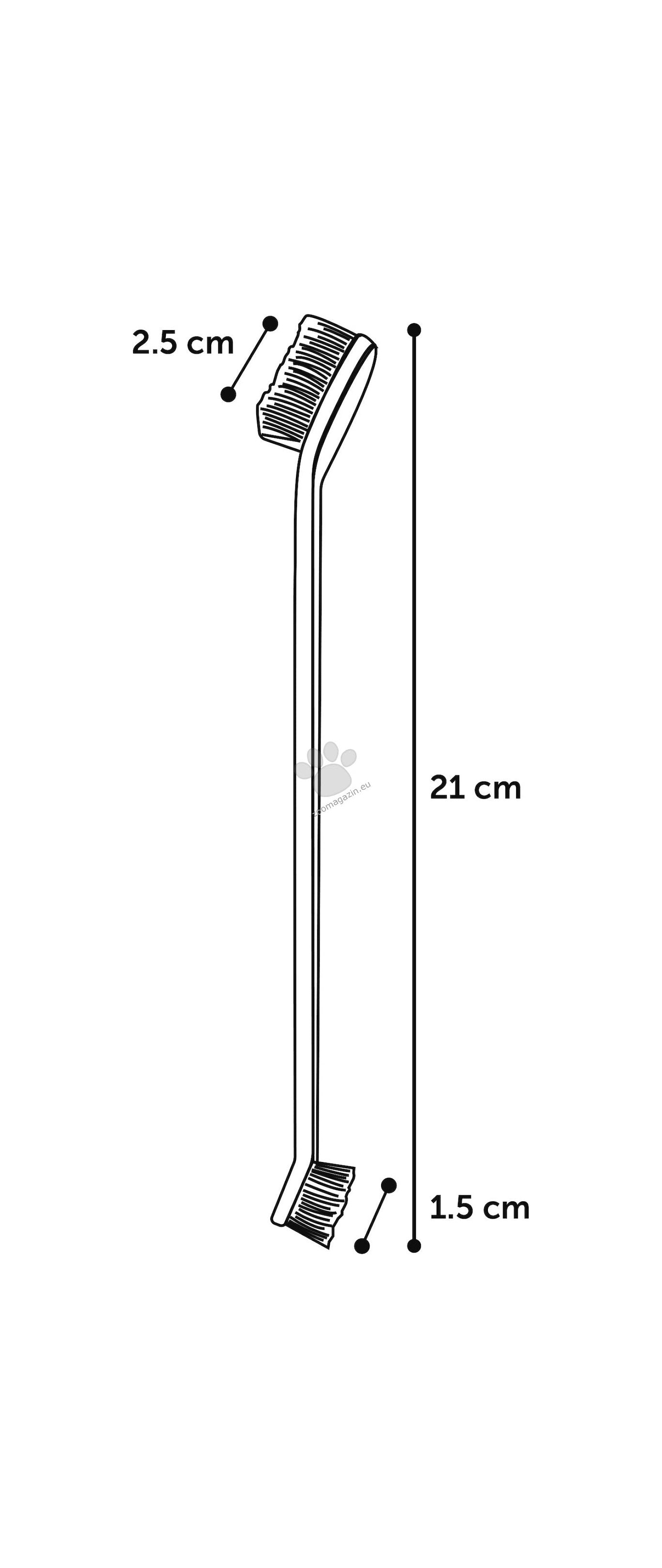 Flamingo Tara Toothbrush - четка за зъби за всички породи кучета 21 см., 2 броя