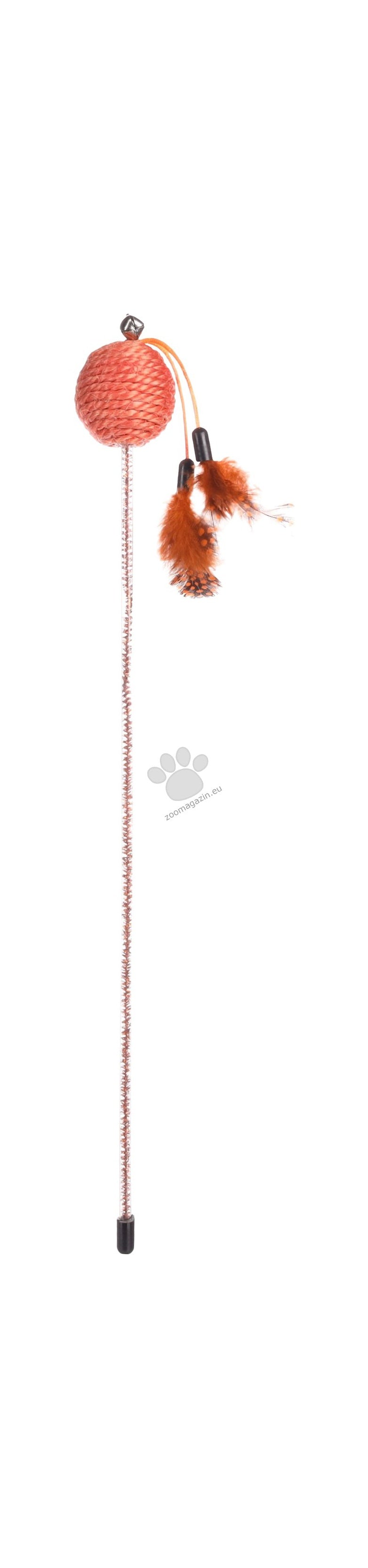 Flamingo Glitty Dangler with ball - въдица за котки 42 см