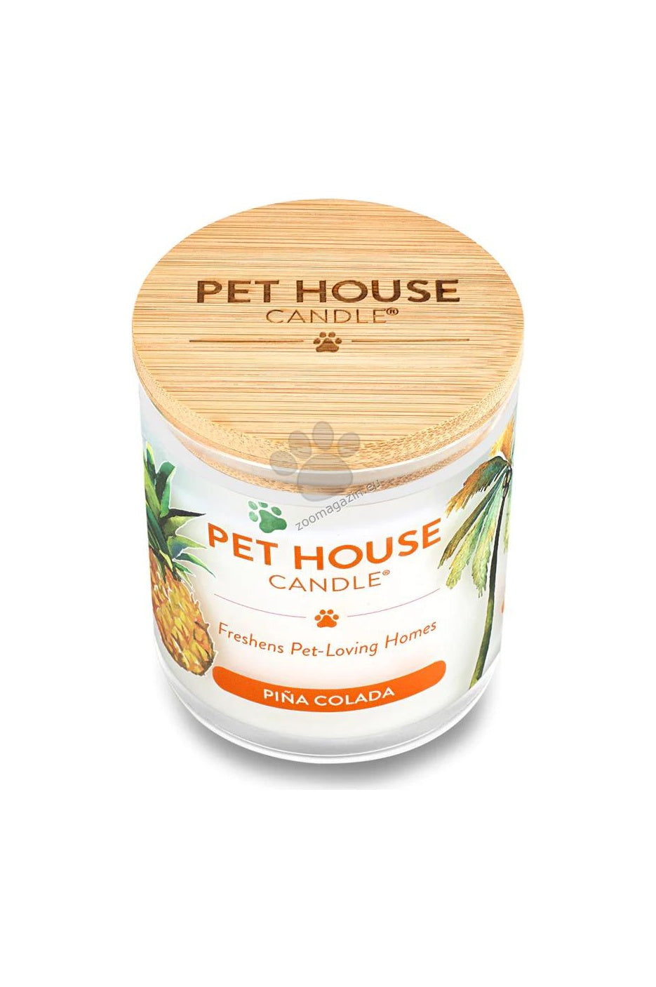 Pet House Candles Pina Colada - натурална свещ с аромат на пина колада 255 гр