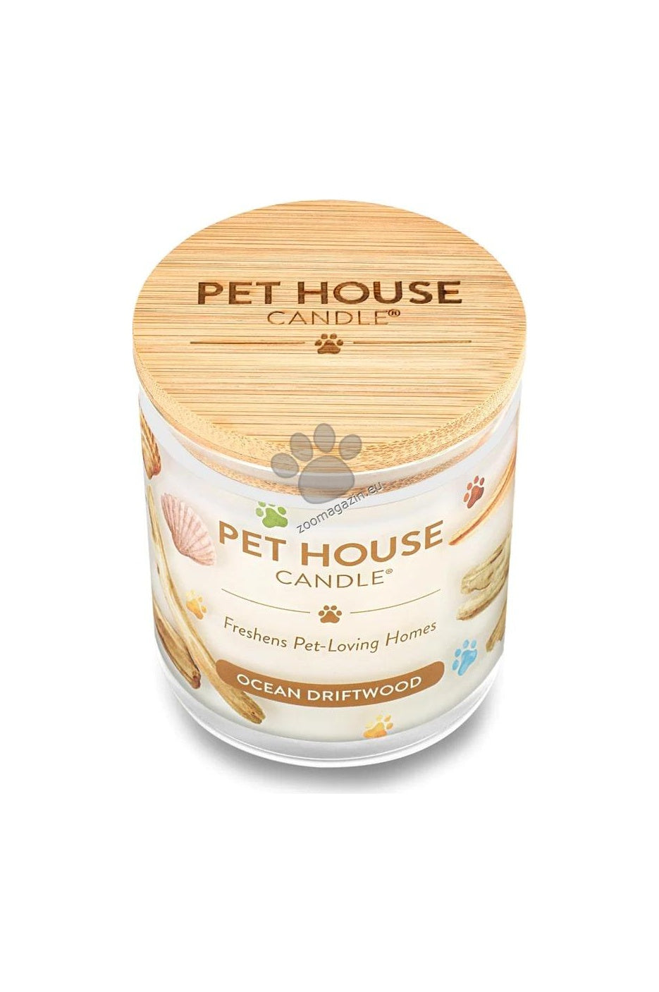 Pet House Candles Ocean Driftwood - натурална свещ с аромат на океанско пясъчно дърво 255 гр