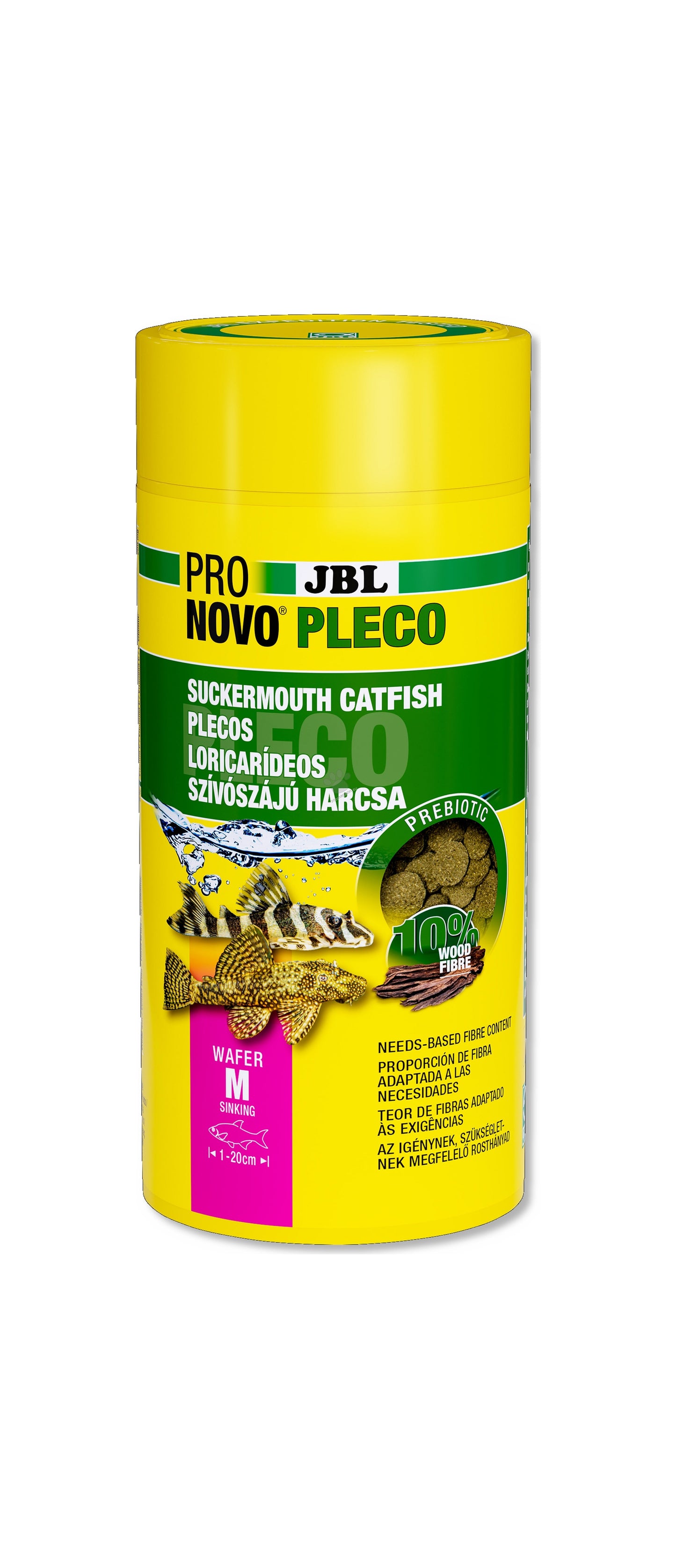 JBL Pronovo Pleco Wafer XL - чипс (таблетки) от водорасли за сомчета, съдържащ дъвесина, за рибки с дължина 15-40 см.