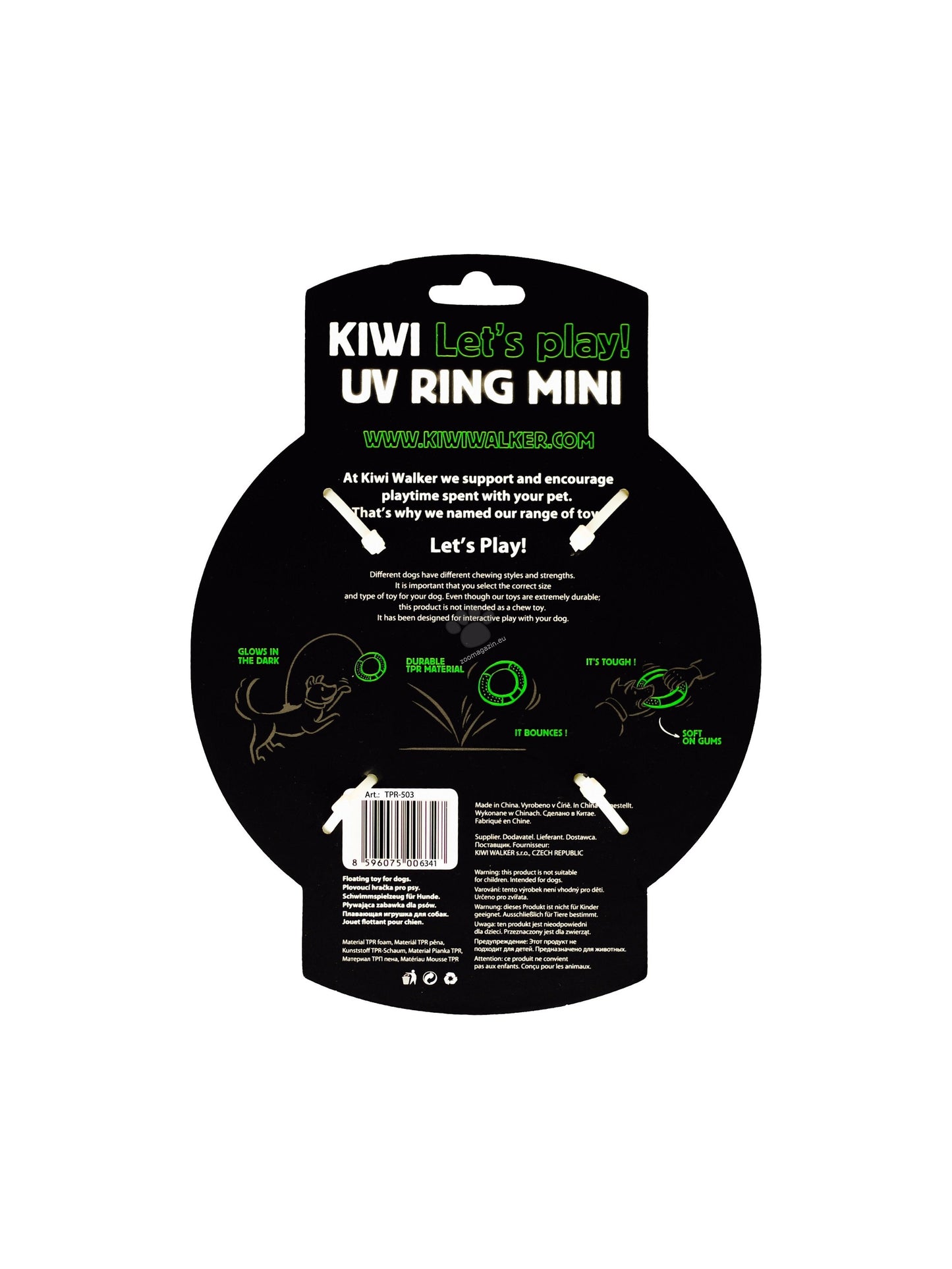 Kiwi Walker Glow Ring Mini - ринг от термопластичен каучук 13 см