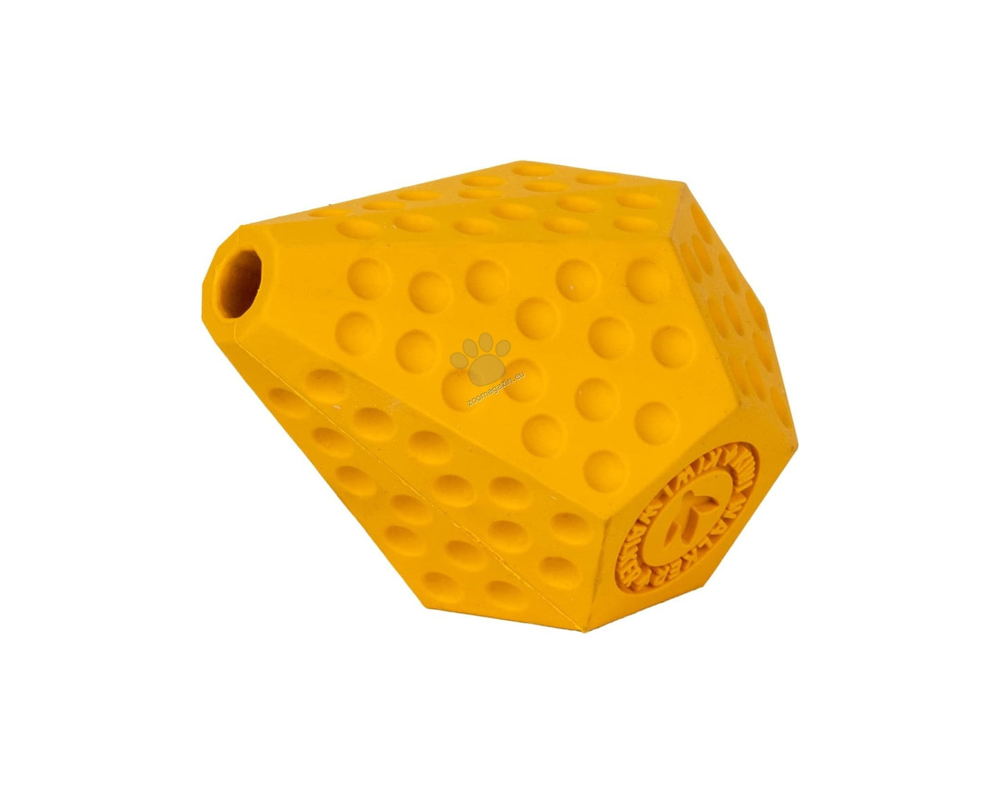 Kiwi Walker Lets Play Diaball Orange - гумена играчка за лакомства 10 см, оранжев