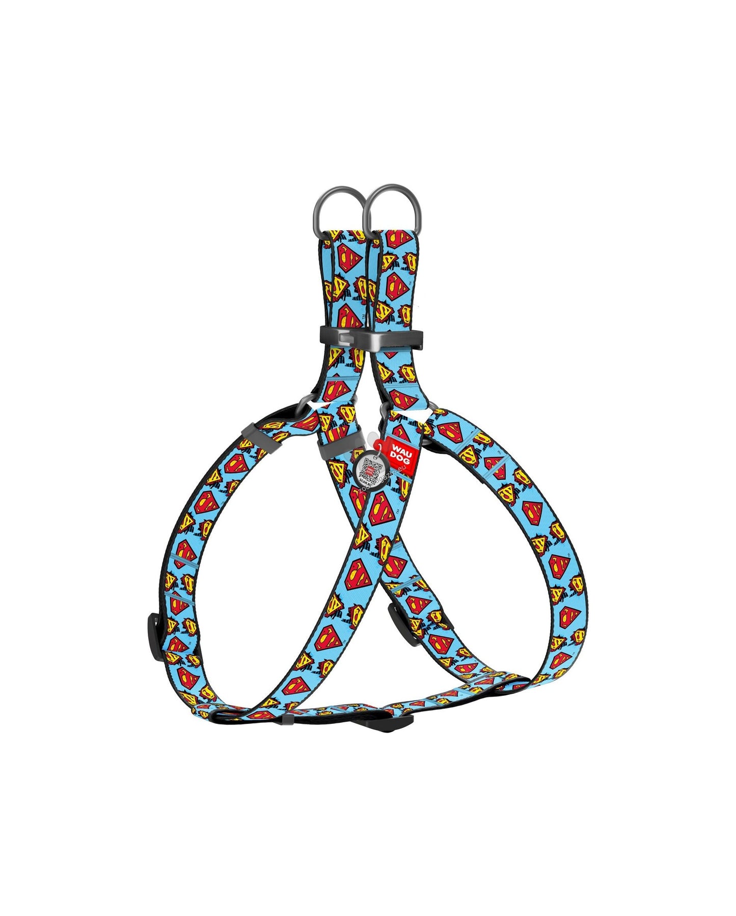 Collar Waudog Nylon Dog Harness Superman - нагръдник