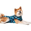 Suitical Recovery Suit Xlarge Dog Blue - медицинска дрешка за кучета с дължина на гърба 74-82 см. синя