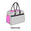 Flamingo Carrying Bag Justine Light Grey - чанта от плат за кучета, светлосив 44 / 23 / 32 см
