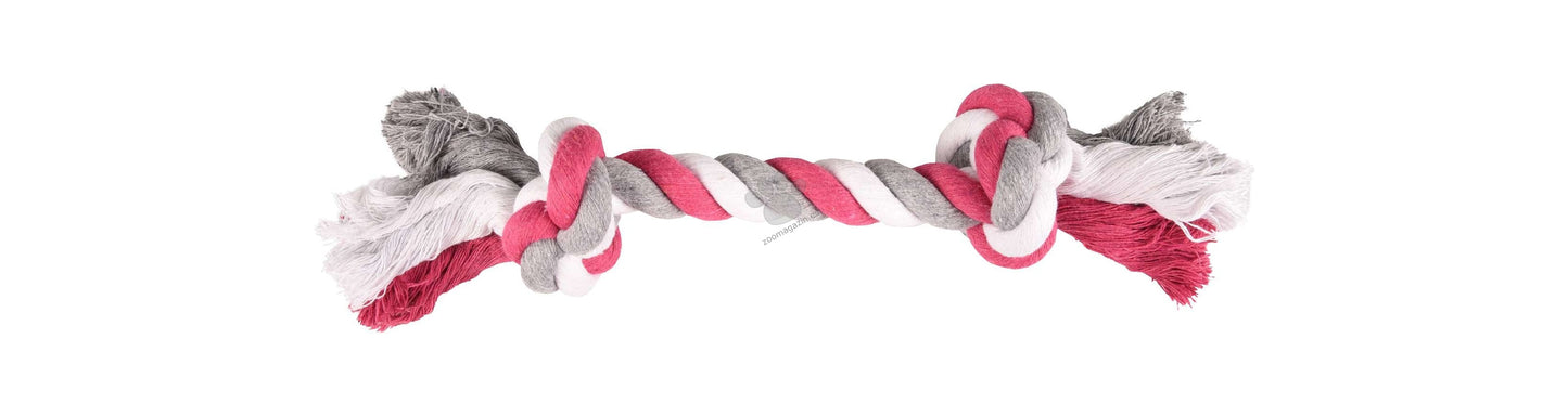 Flamingo Jim Cord with 2 Knots Fuchsia - играчка за куче, розова