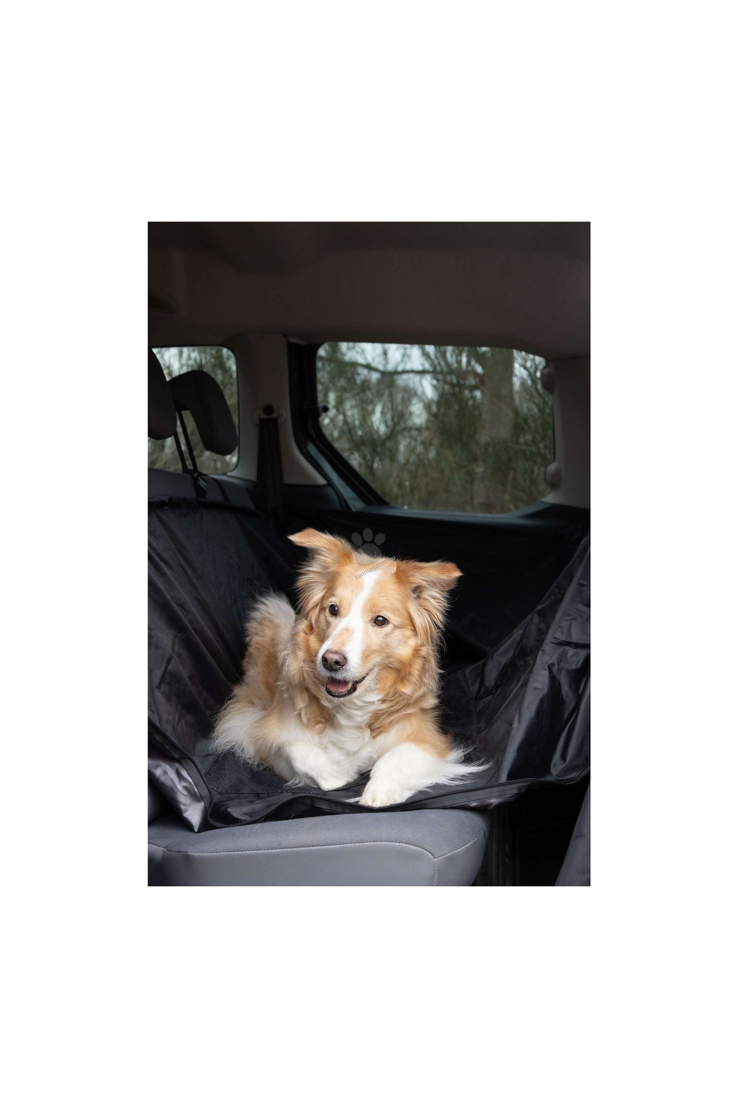 Flamingo Car Blanket Logi Black - покривало за седалки 145 / 130 см