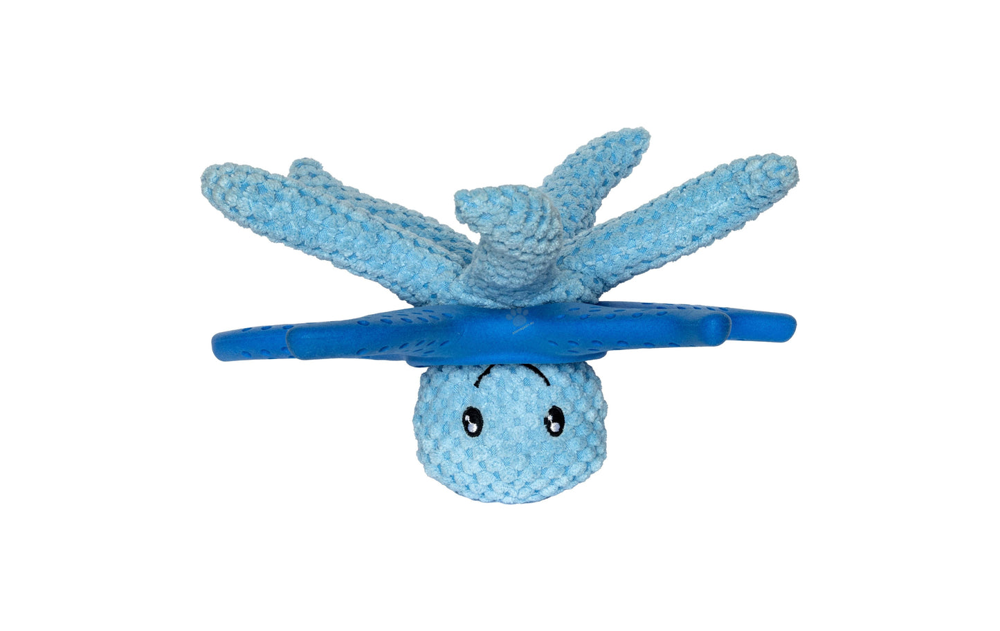 Kiwi Walker Lets Play Octopus and Starfish Blue - плюшен октопод и морска звезда от термопластичен каучук 25 см, син